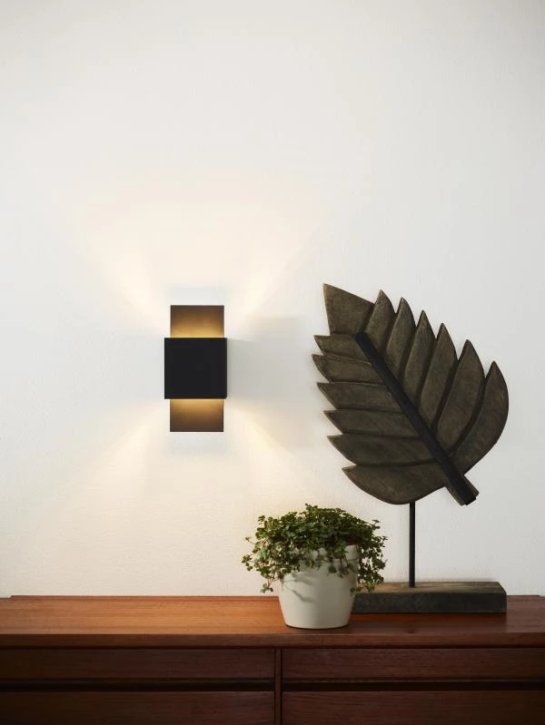 Lucide CUBO - Wall light - 1xG9 - Black - ambiance 1